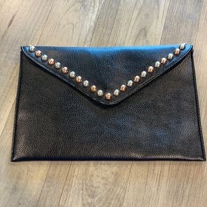 B-Low The Belt Studded Faux Leather Clutch